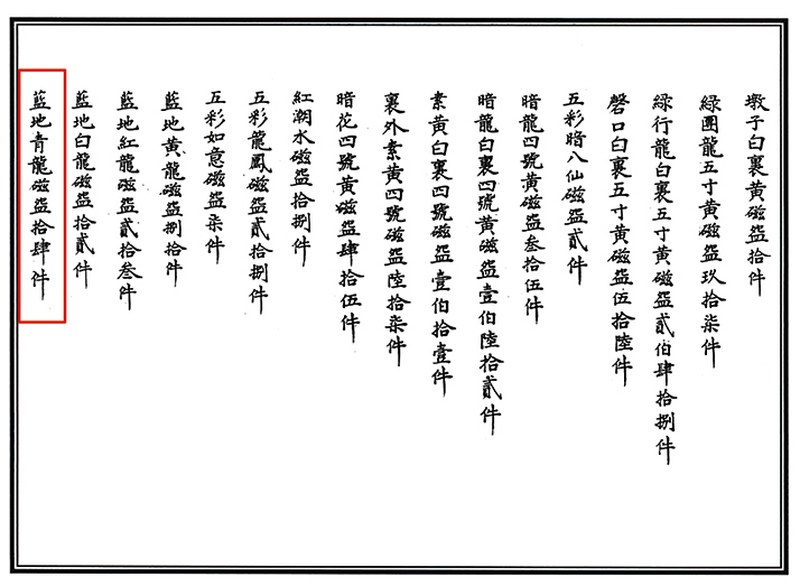 清道光 青花地留白龙纹茶碗 - 图2