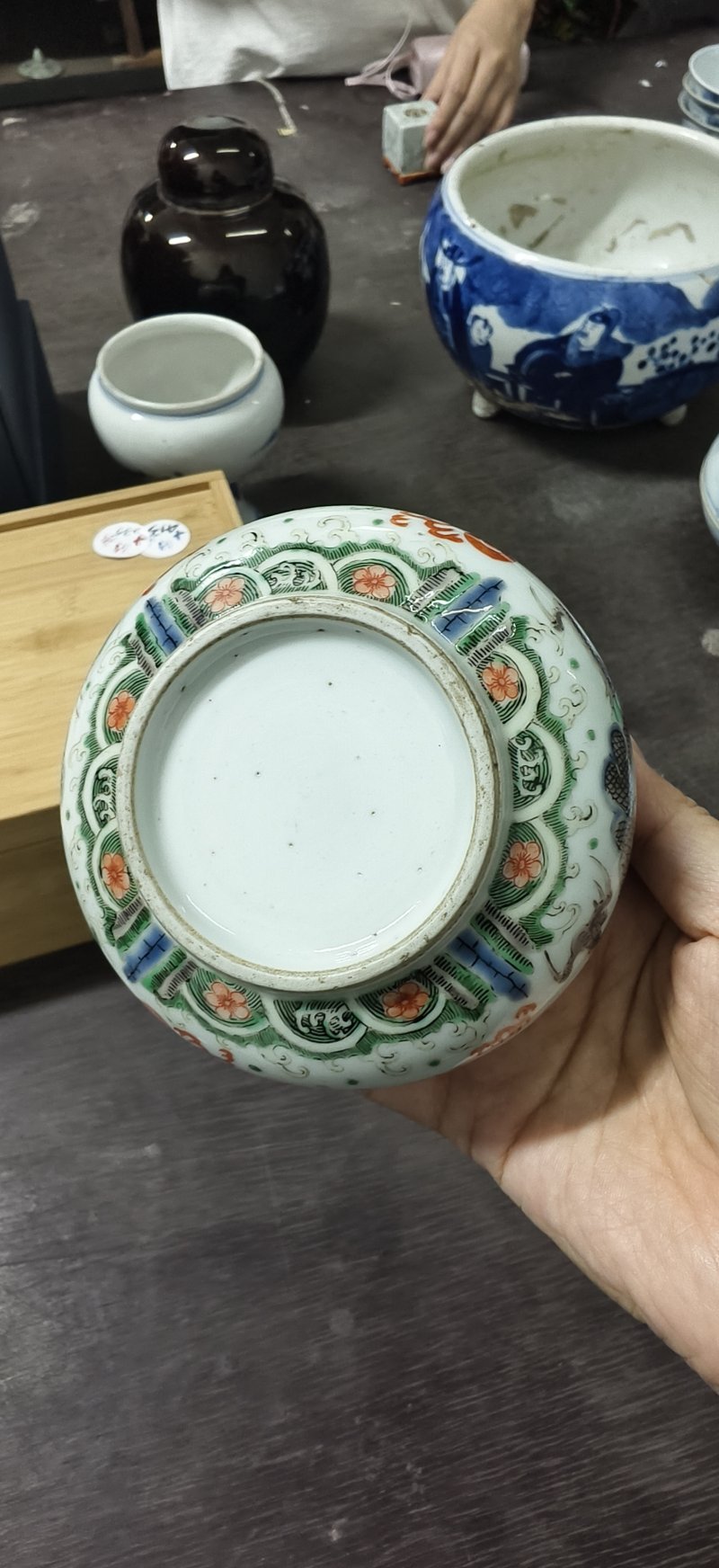 清 粉彩双龙赶珠香炉 - 图3