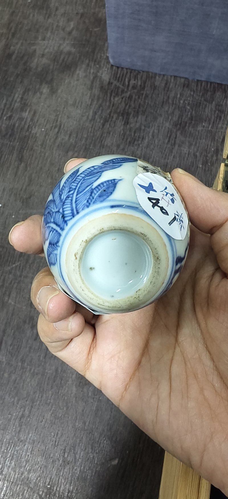 清 青花枯枝花鸟纹罐 - 图6