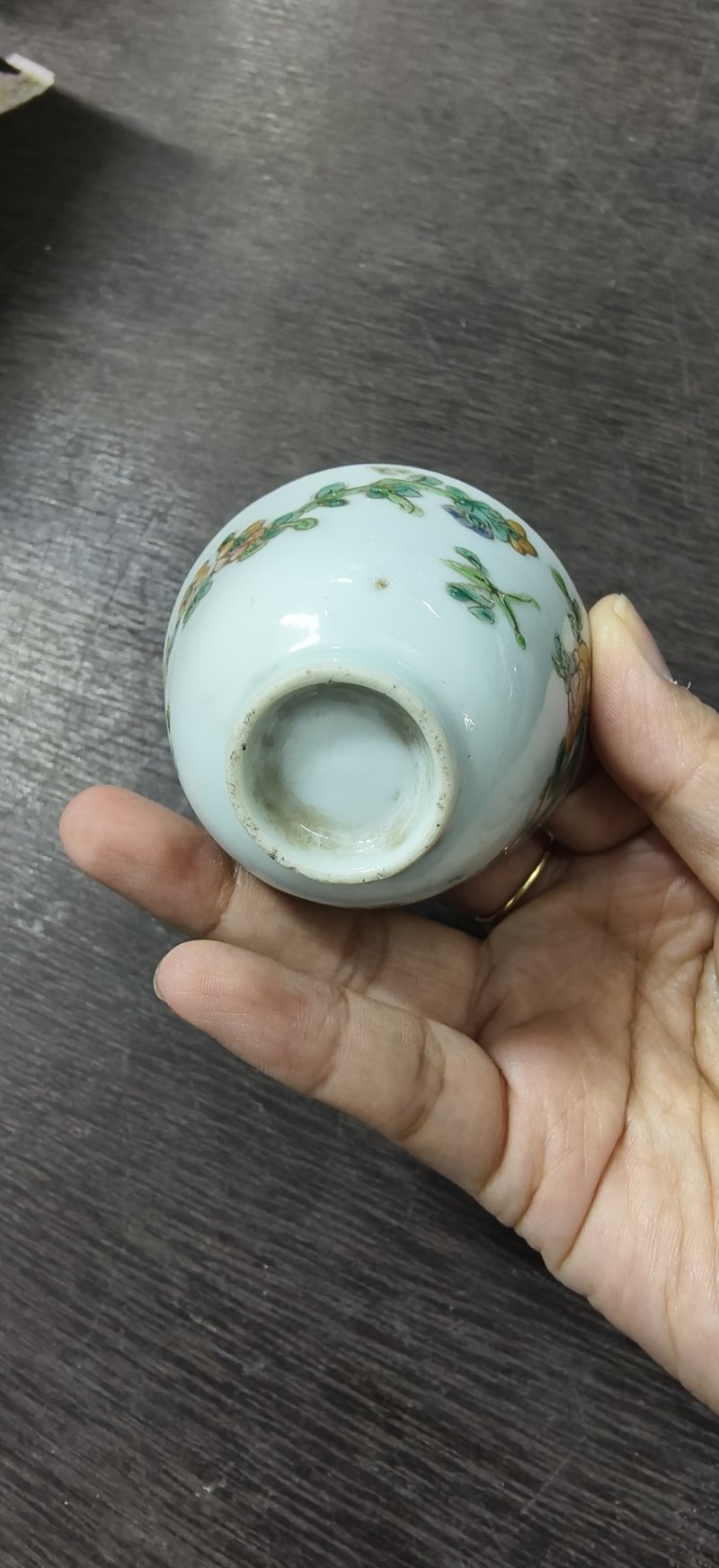 清 粉彩杯三件 - 图8