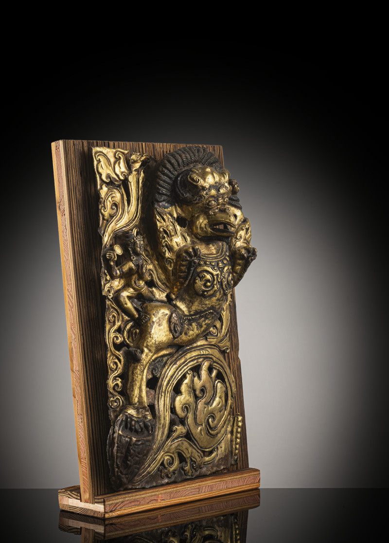 A GILT-COPPER EMBOSSED PANEL - 图2