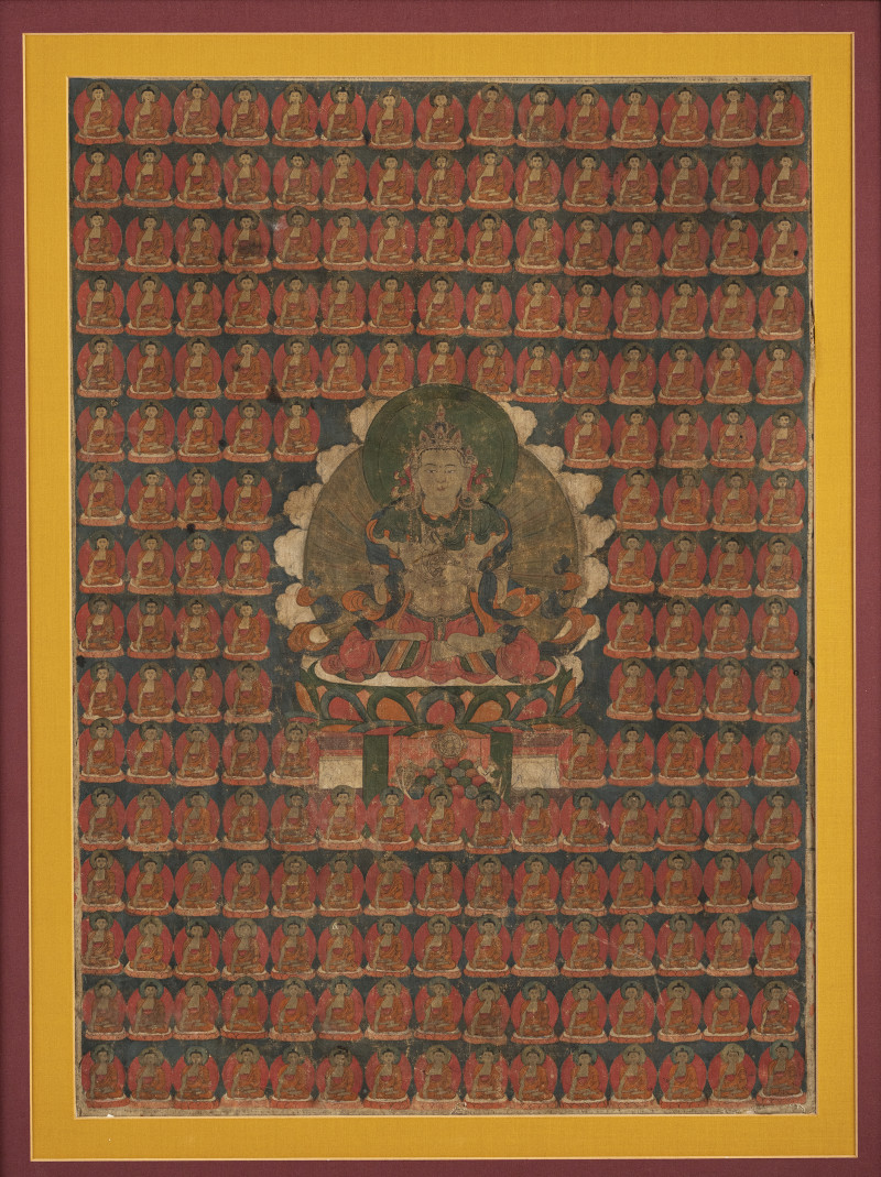 A THANGKA DEPICTING PROBABLY A TATHAGATA - 图2