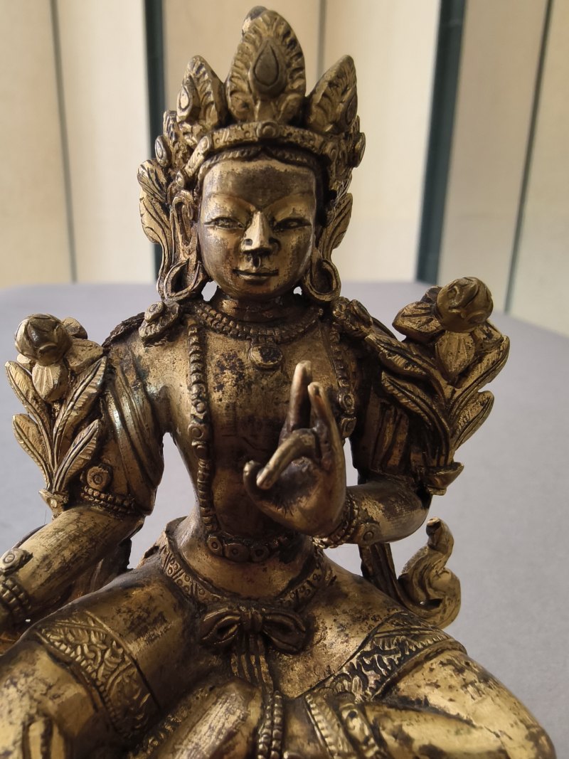 A GILT-BRONZE FIGURE OF SYAMATARA - 图15