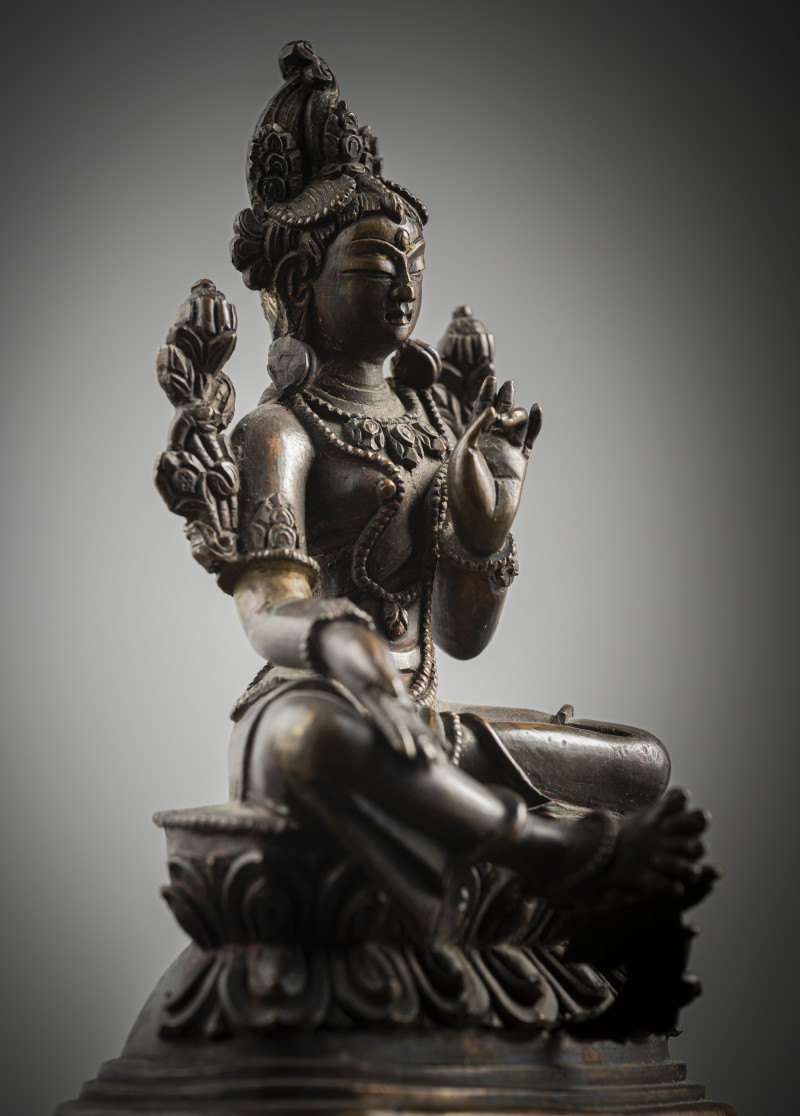 A BRONZE FIGURE OF SYAMATARA - 图5