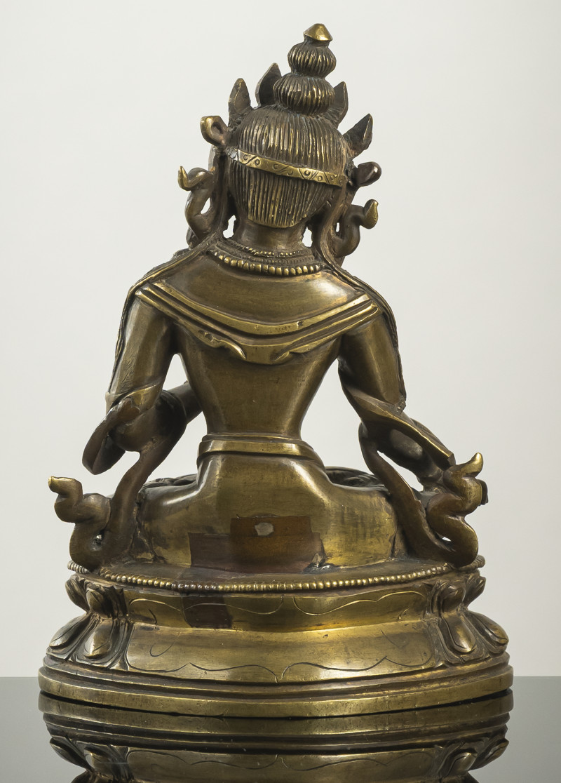 A BRONZE FIGURE OF A FEMALE DEITY - 图2
