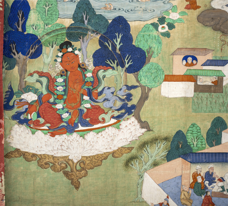 TWO THANGKAS DEPICTING PROBABLY SCENES OF THE AVADANA KALPALATA - 图3