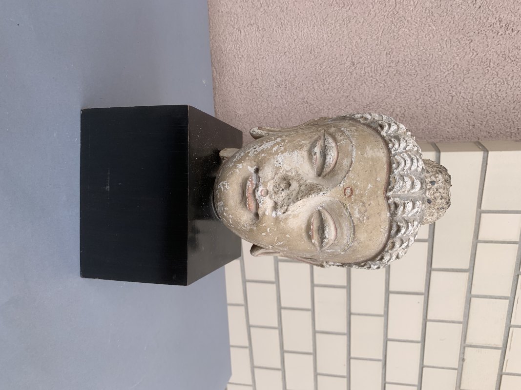 A STUCCO HEAD OF BUDDHA SHAKYAMUNI - 图6
