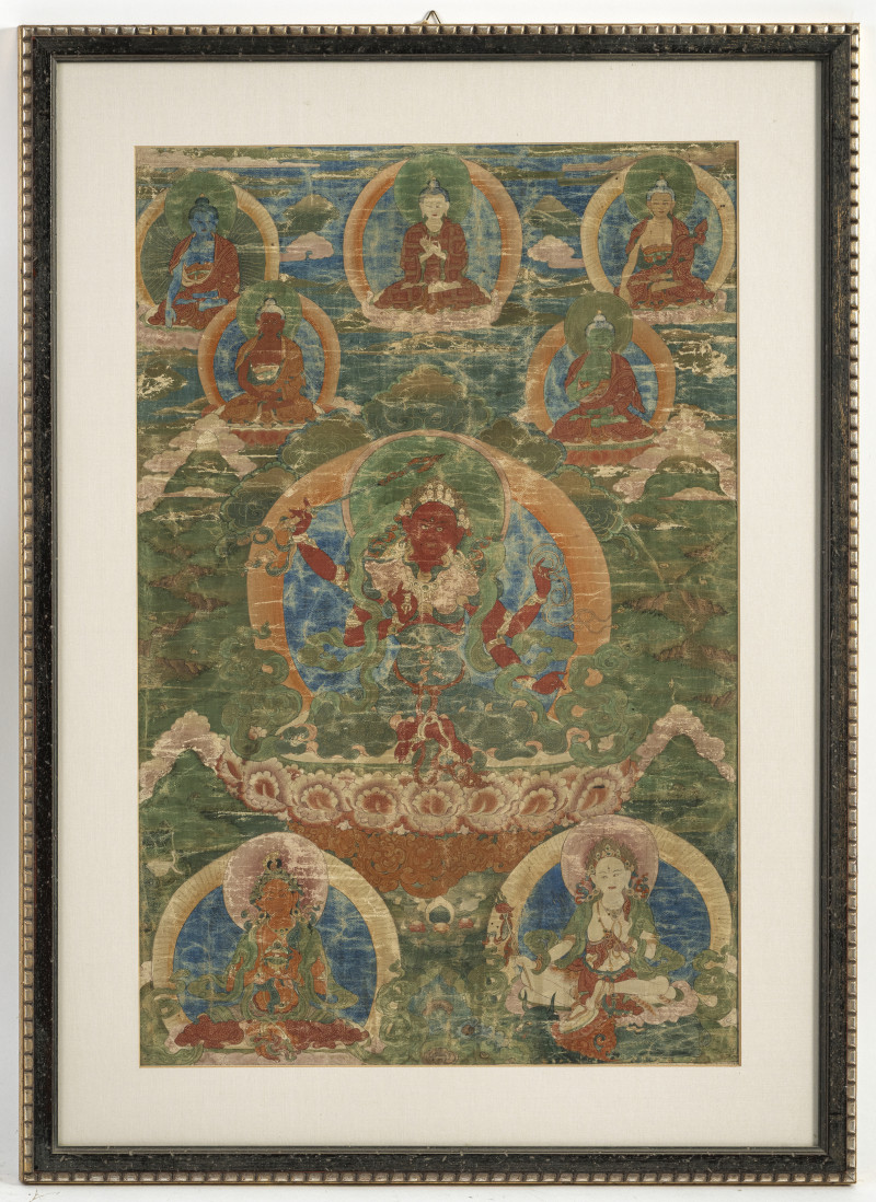 A THANGKA DEPICTING AN ESOTERIC FEMALE DIETY - 图2