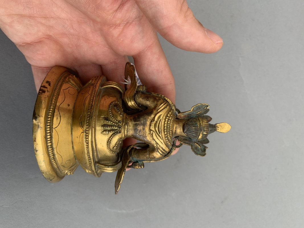 A GILT-COPPER REPOUSSÉ FIGURE OF A BODHISATTVA - 图8