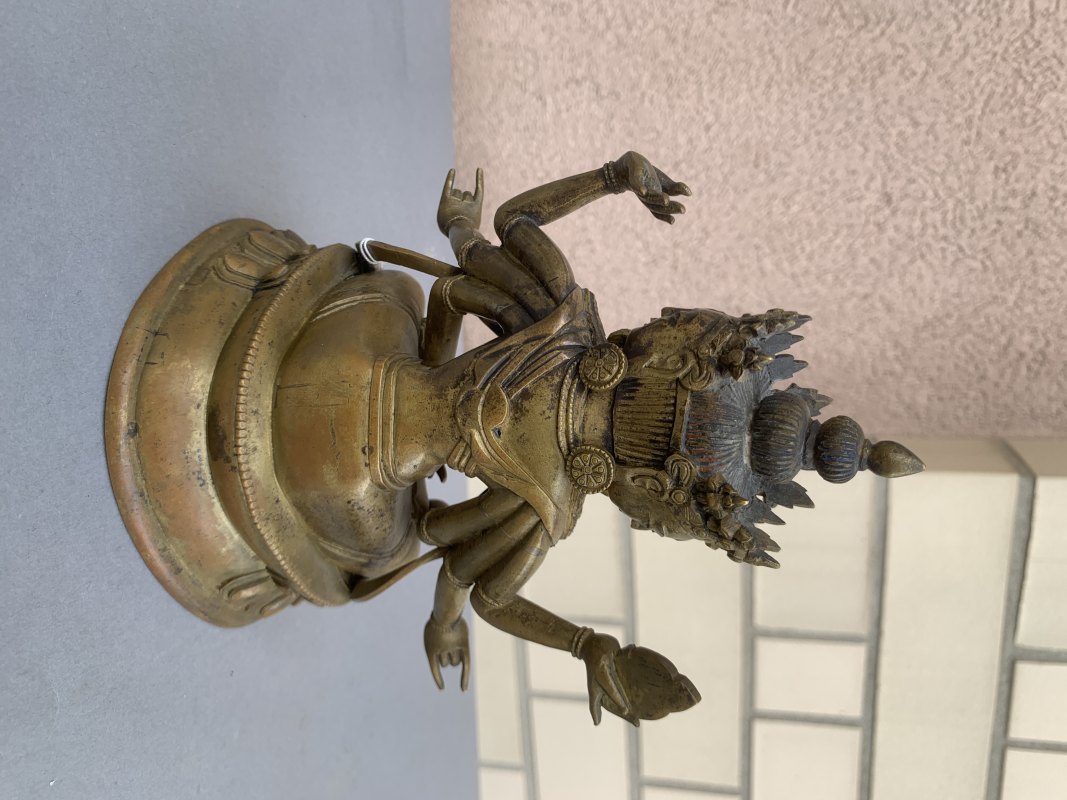 A BRONZE FIGURE OF USHNISHAVIJAYA - 图8