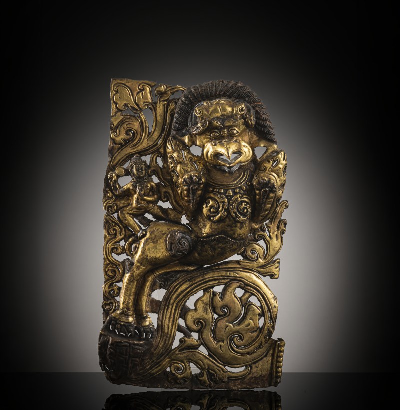 A GILT-COPPER EMBOSSED PANEL - 图3