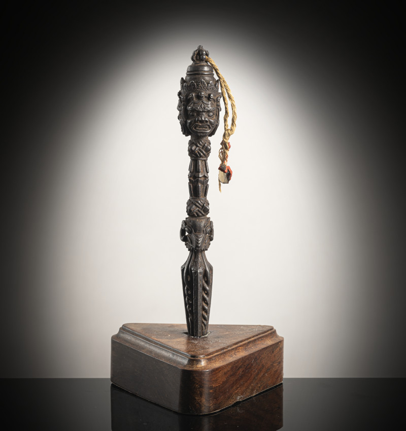 AN IRON RITUAL DAGGER, PHURBU