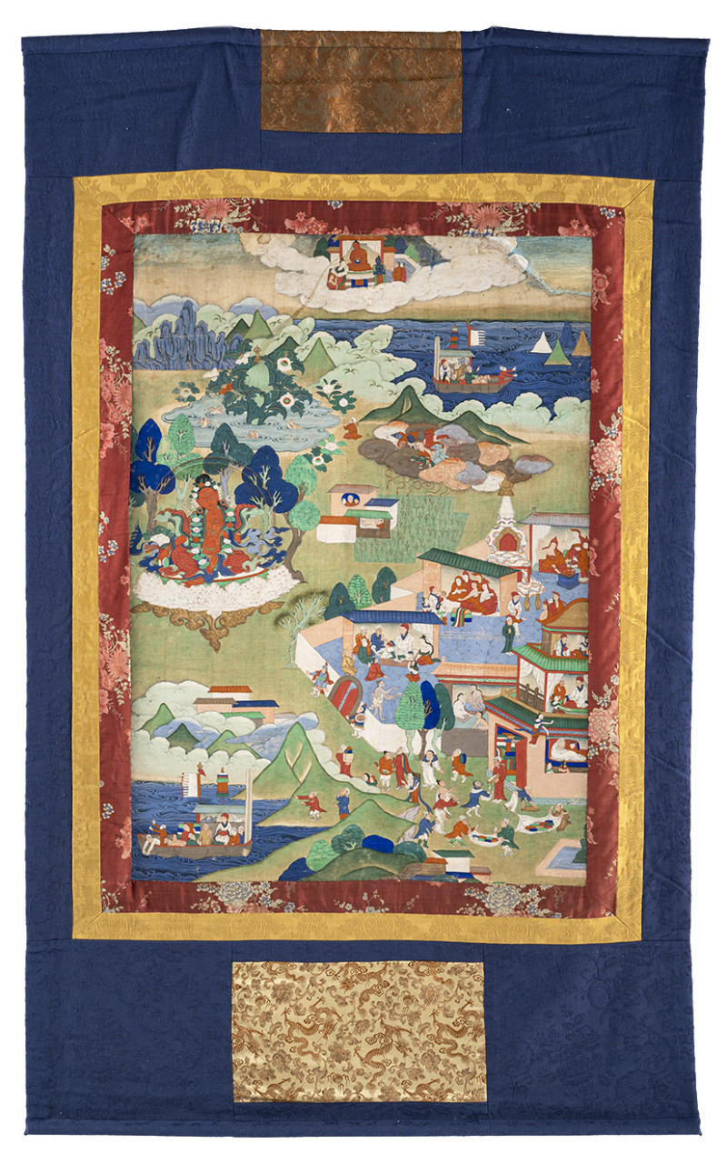 TWO THANGKAS DEPICTING PROBABLY SCENES OF THE AVADANA KALPALATA - 图2