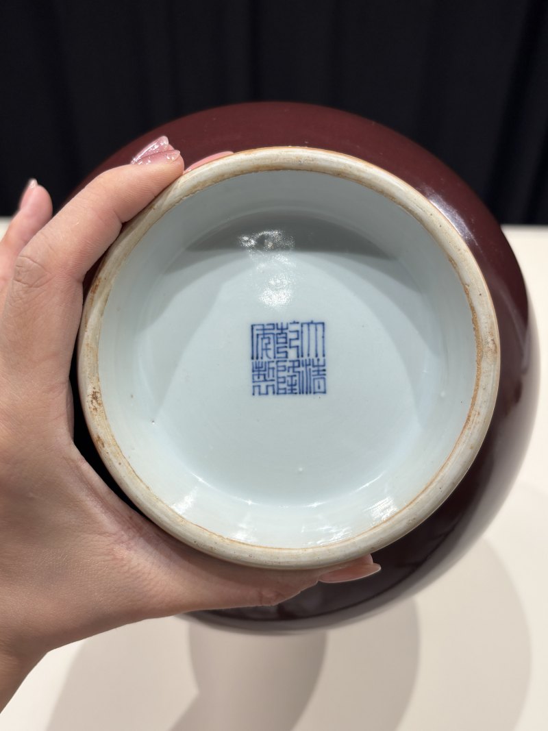 清乾隆 霁红釉玉壶春瓶 - 图10