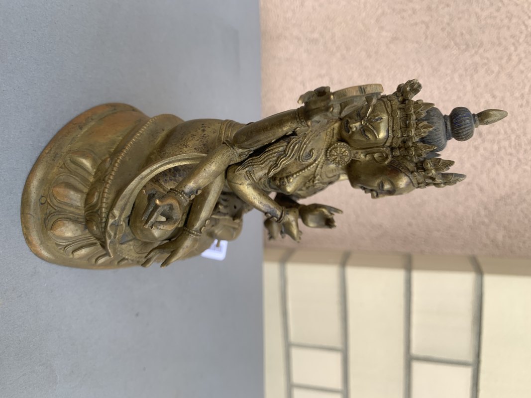 A BRONZE FIGURE OF USHNISHAVIJAYA - 图9
