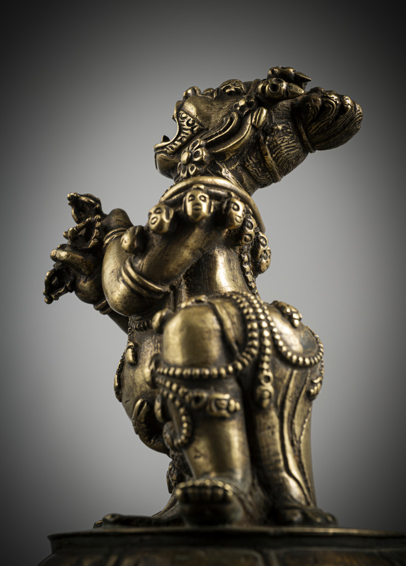A BRONZE FIGURE OF DHAKA - 图4