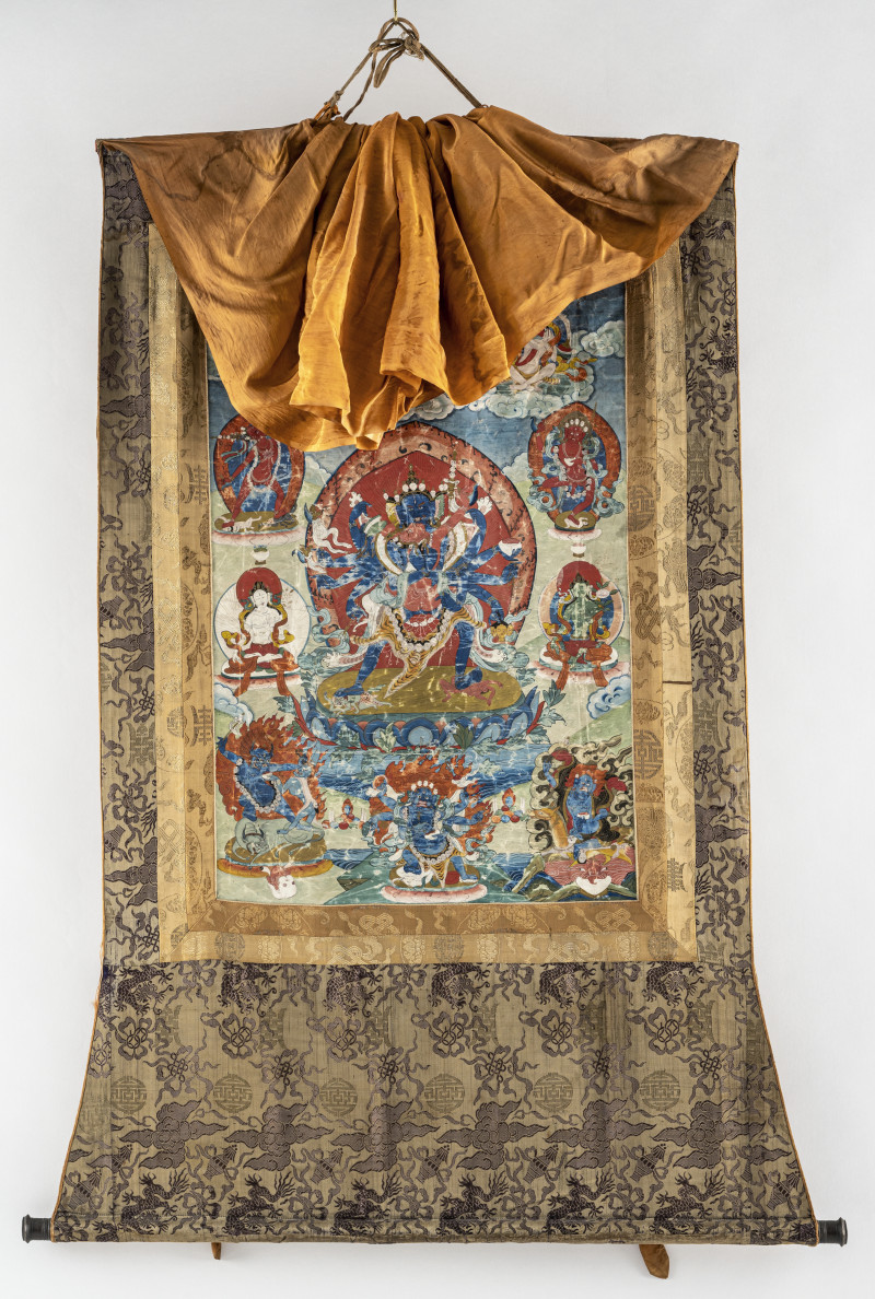 A Thangka depicting Cakrasamvara with Prajna - 图3