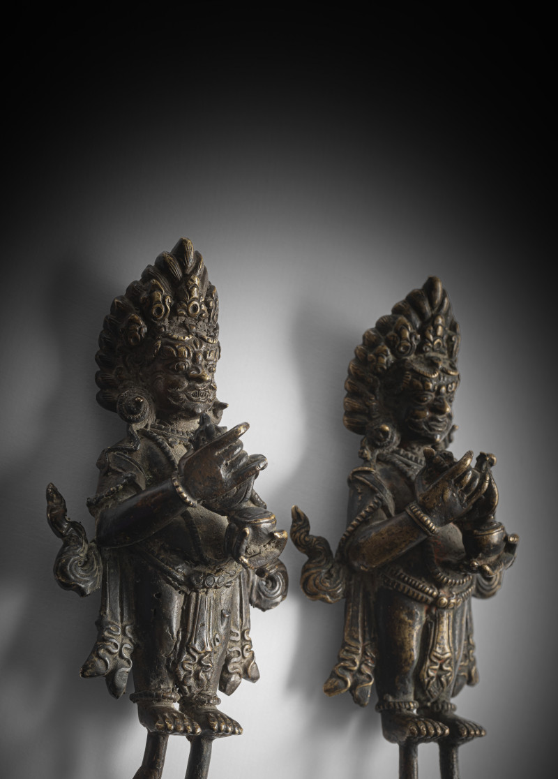 TWO BRONZE FIGURES OF MAHAKALA - 图4