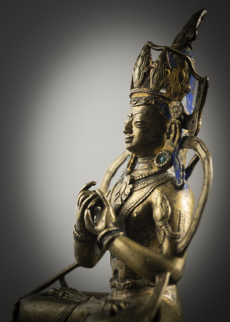 A BRONZE FIGURE OF VAIROCANA - 图4
