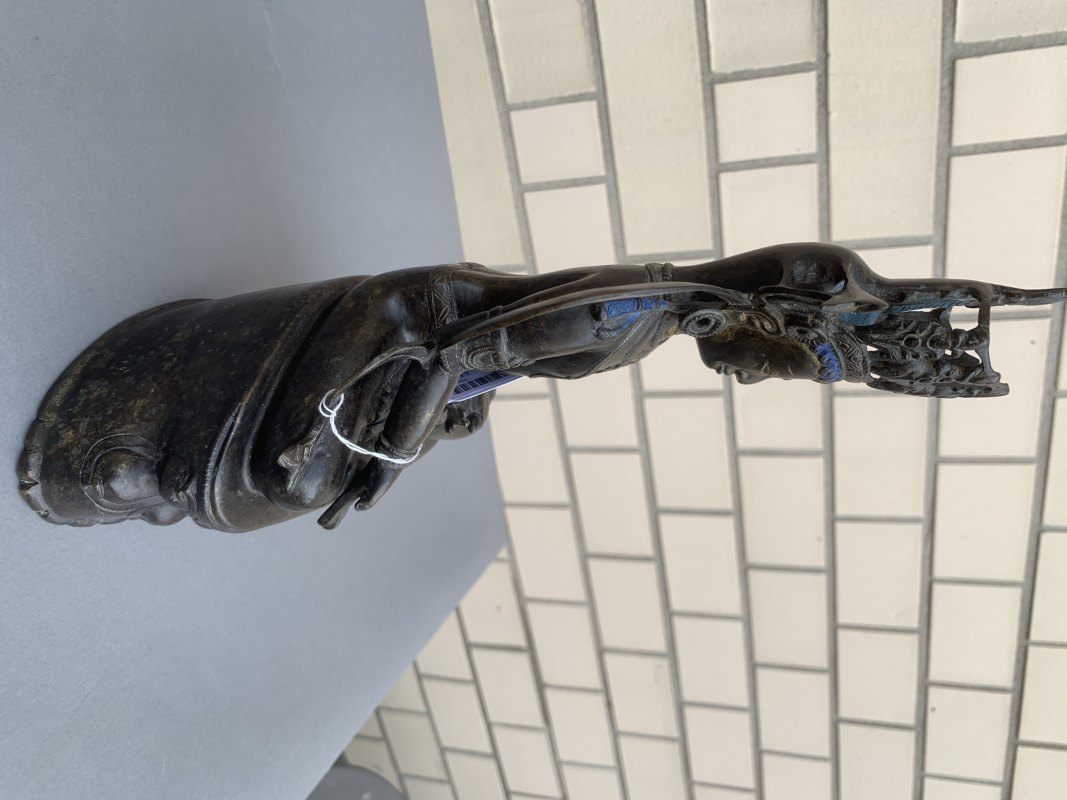 A BRONZE FIGURE OF RATNASAMBHAVA - 图9