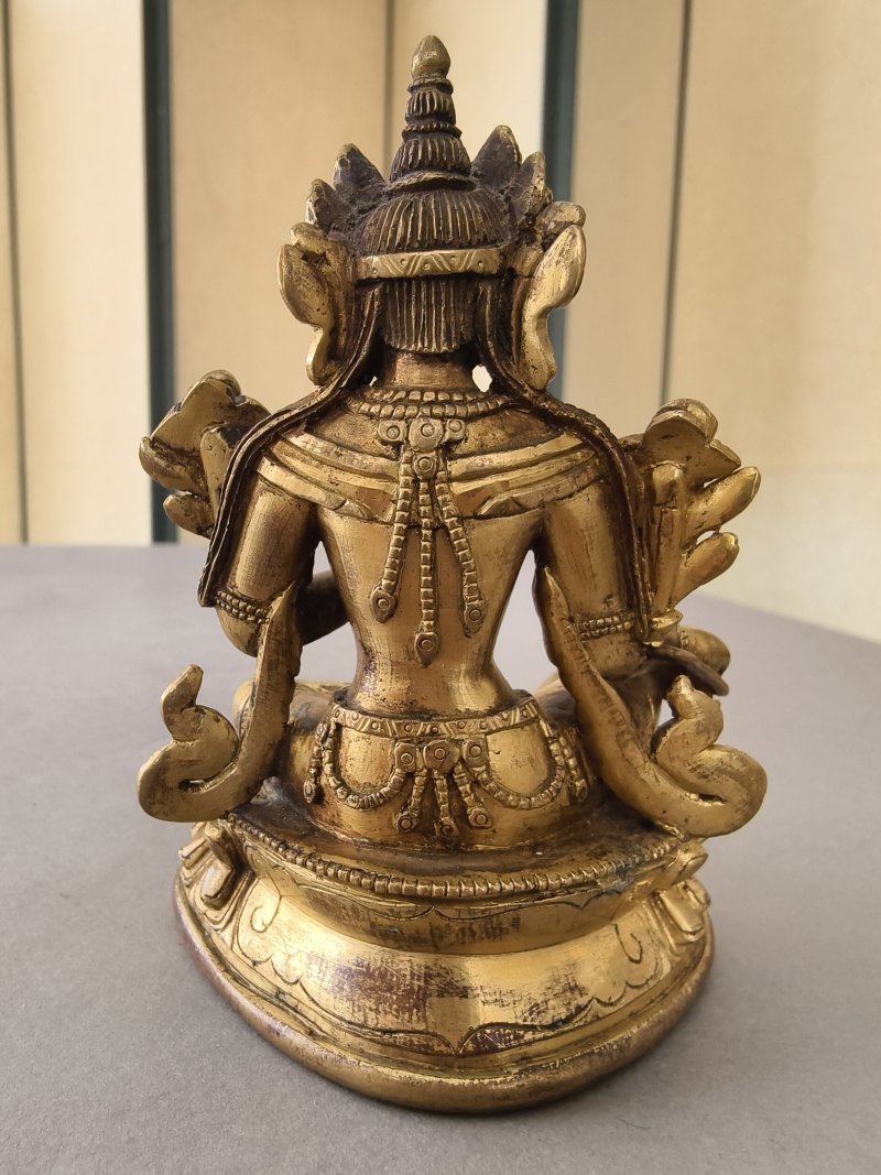 A GILT-BRONZE FIGURE OF SYAMATARA - 图13