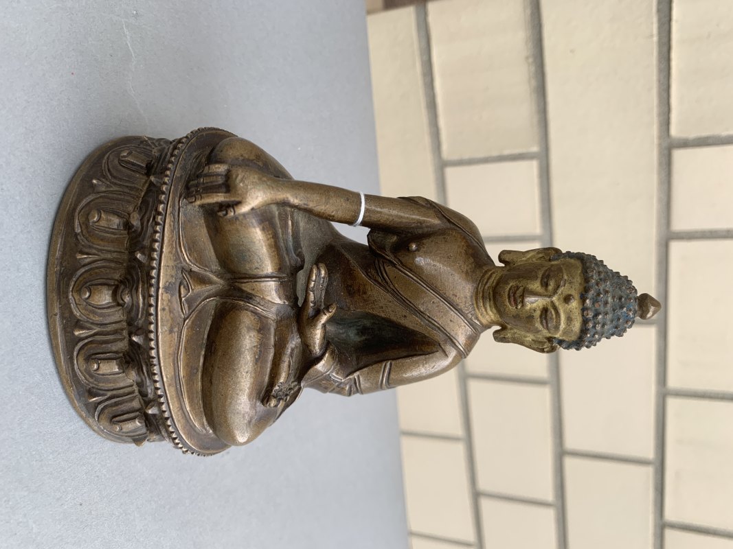 A BRONZE FIGURE OF BUDDHA SHAKYAMUNI - 图6