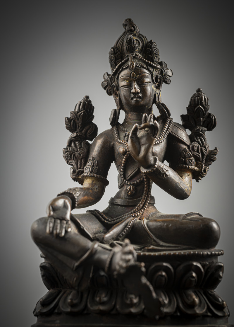 A BRONZE FIGURE OF SYAMATARA - 图3