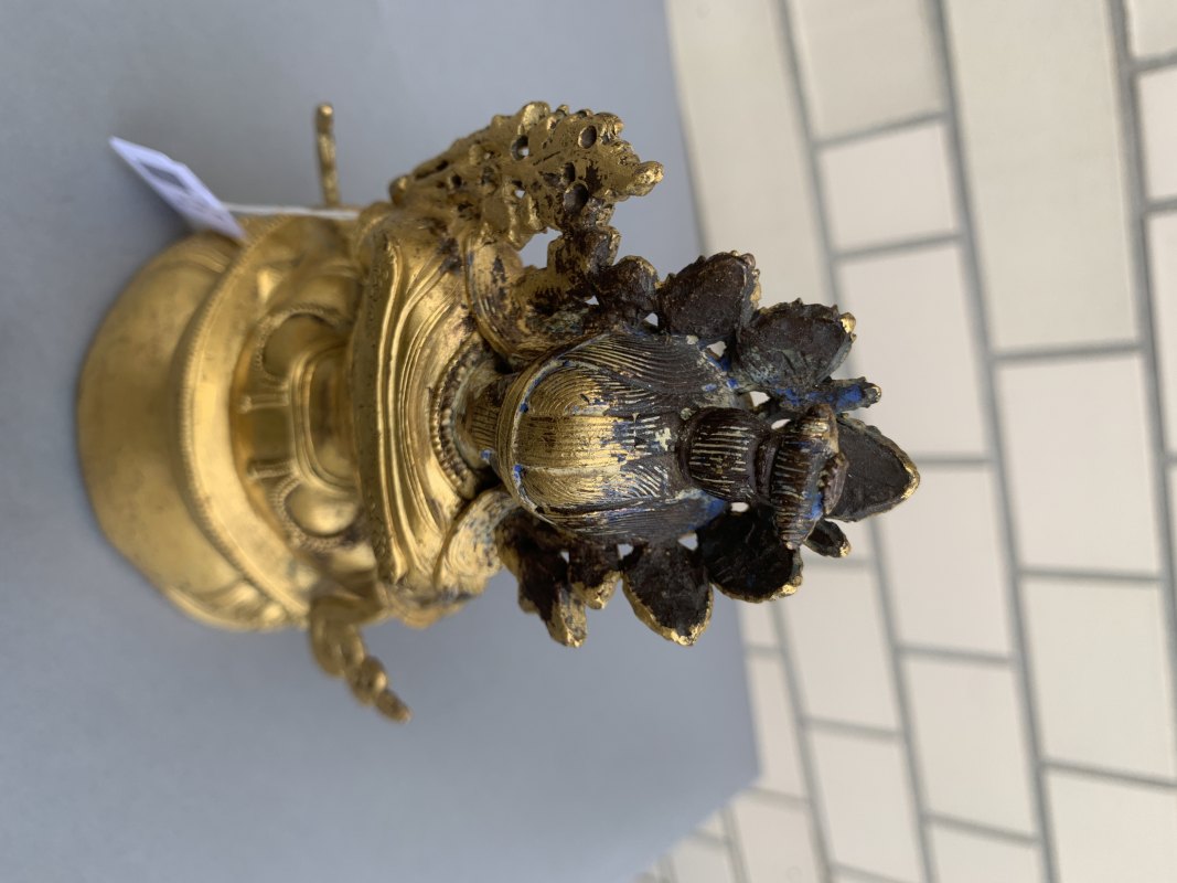 A GILT-BRONZE FIGURE OF SYAMATARA - 图8