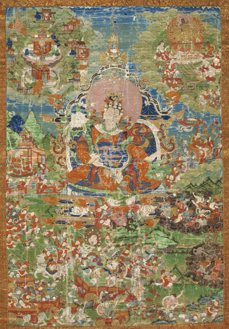 ATHANGKA POSSIBLY DEPICTING RUDRA CHAKRIN, THE LAST KING OF SHAMBALA