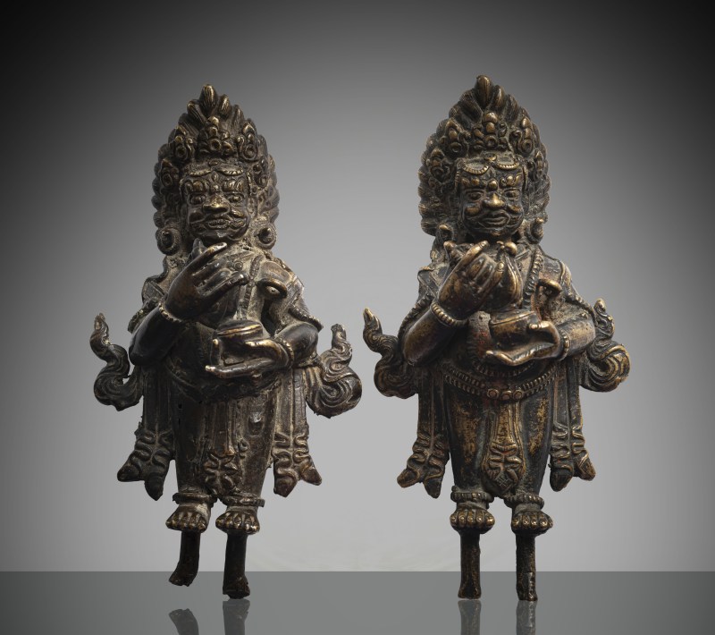 TWO BRONZE FIGURES OF MAHAKALA - 图5