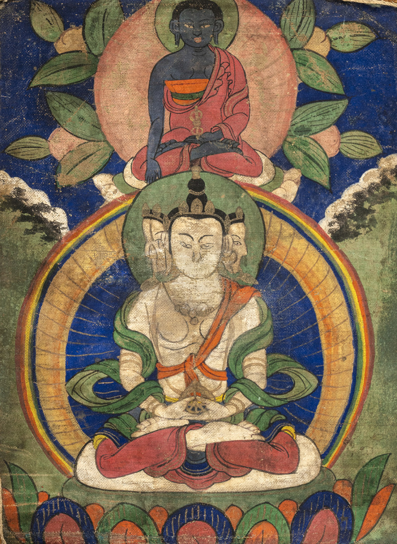 A THANGKA DEPICTING VAIROCANA