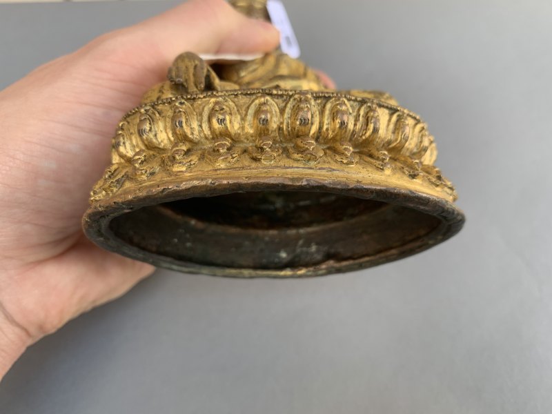 A GILT-COPPER FIGURE OF BUDDHA SHAKYAMUNI - 图12