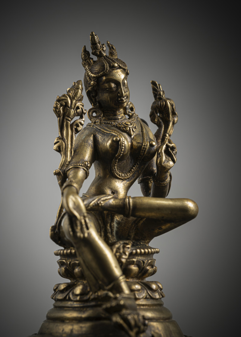 A BRONZE FIGURE OF SYAMATARA - 图3