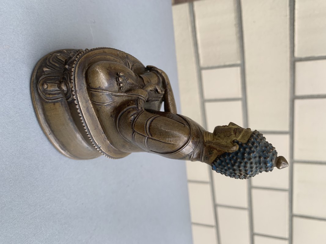 A BRONZE FIGURE OF BUDDHA SHAKYAMUNI - 图7