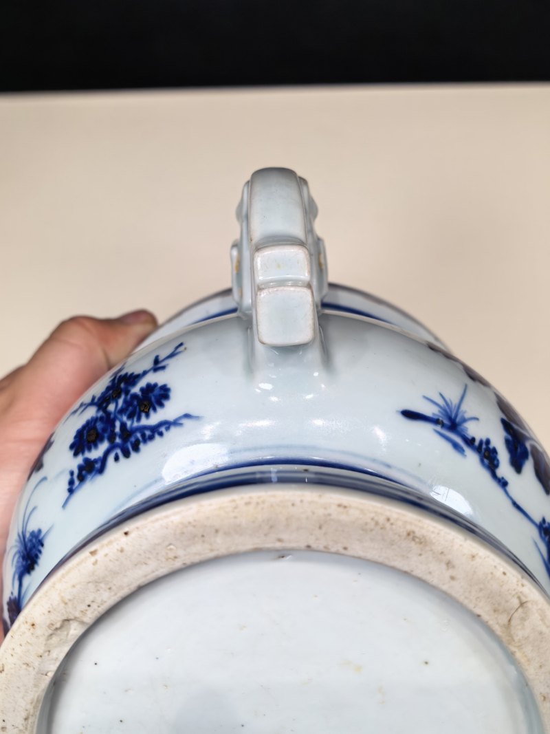 明宣德-正统 青花花卉纹象耳簋 - 图18