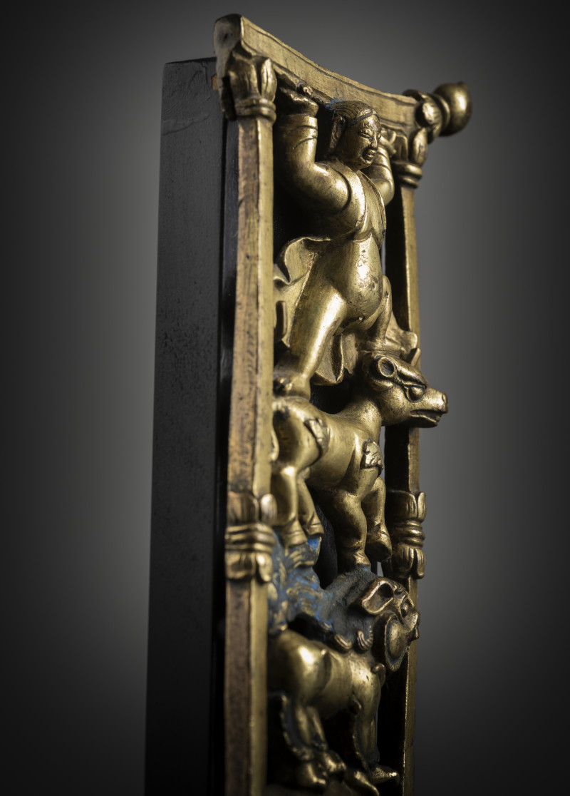A GILT-BRONZE THRONE SECTION - 图3