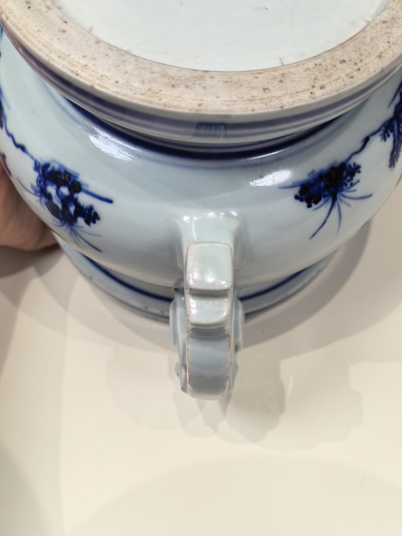 明宣德-正统 青花花卉纹象耳簋 - 图19
