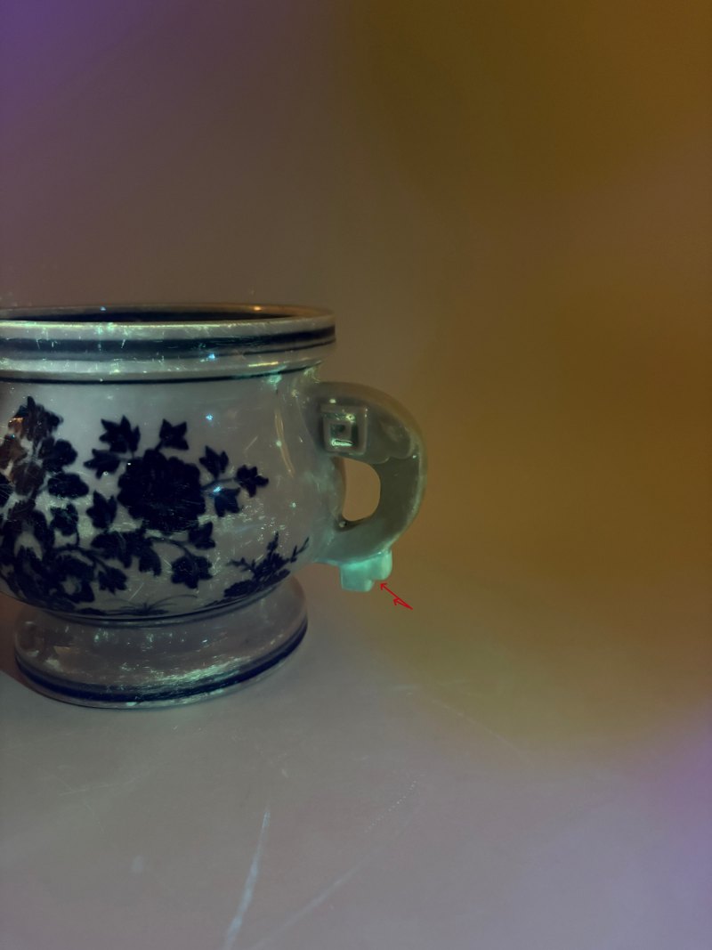 明宣德-正统 青花花卉纹象耳簋 - 图21