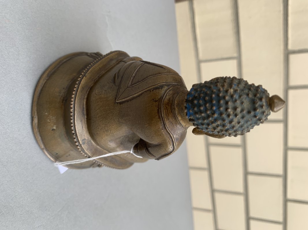 A BRONZE FIGURE OF BUDDHA SHAKYAMUNI - 图8