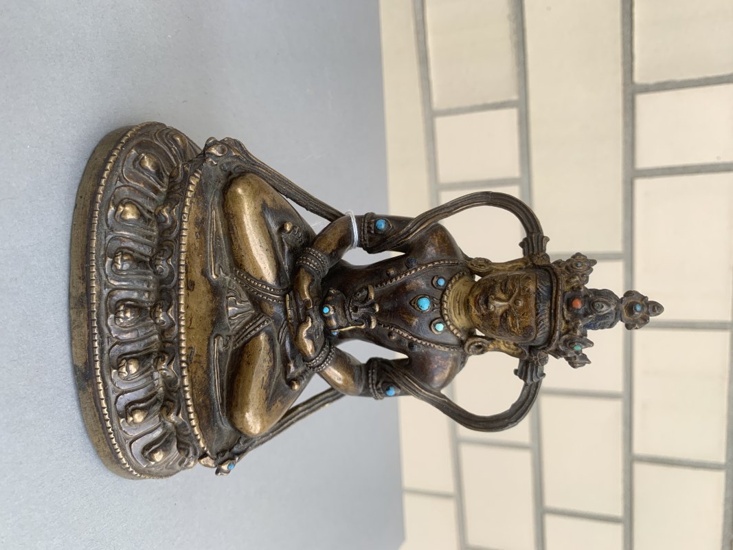 A BRONZE FIGURE OF AMITAYUS - 图6