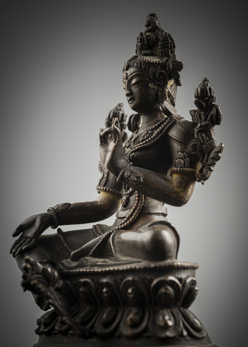 A BRONZE FIGURE OF SYAMATARA - 图4