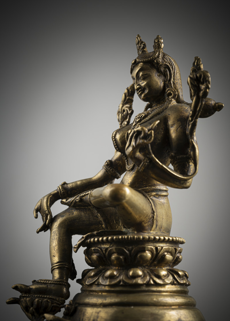 A BRONZE FIGURE OF SYAMATARA - 图4