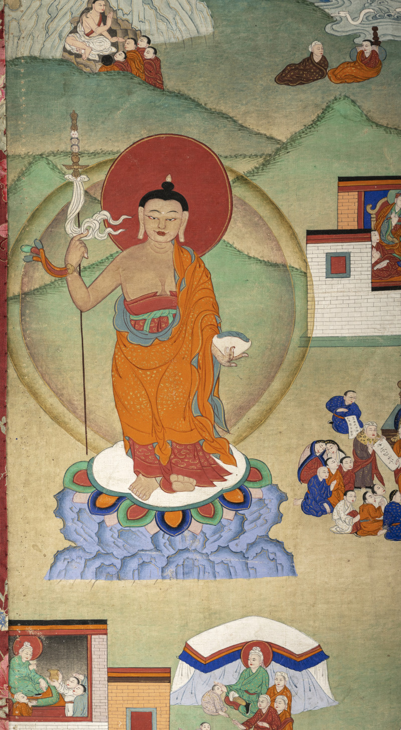 TWO THANGKAS DEPICTING PROBABLY SCENES OF THE AVADANA KALPALATA - 图13