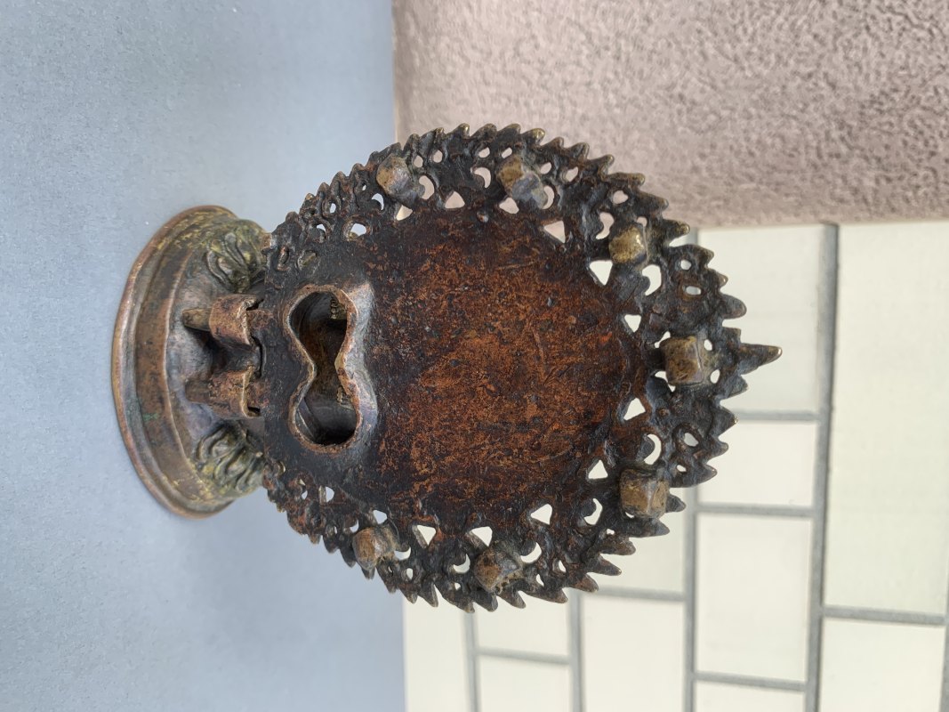 A GILT-COPPER FIGURE OF VAJRADHARA AND HIS CONSORT - 图9