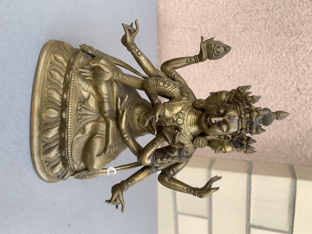 A BRONZE FIGURE OF USHNISHAVIJAYA - 图6