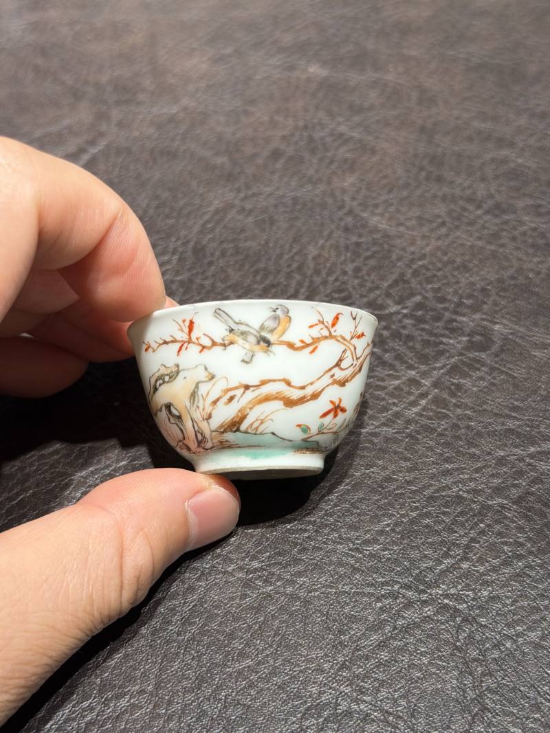 清乾隆 粉彩花鸟纹茶具一套25件 - 图129