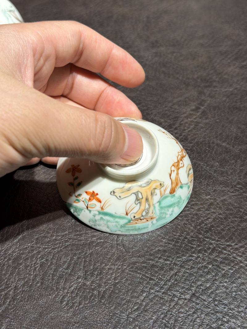 清乾隆 粉彩花鸟纹茶具一套25件 - 图32