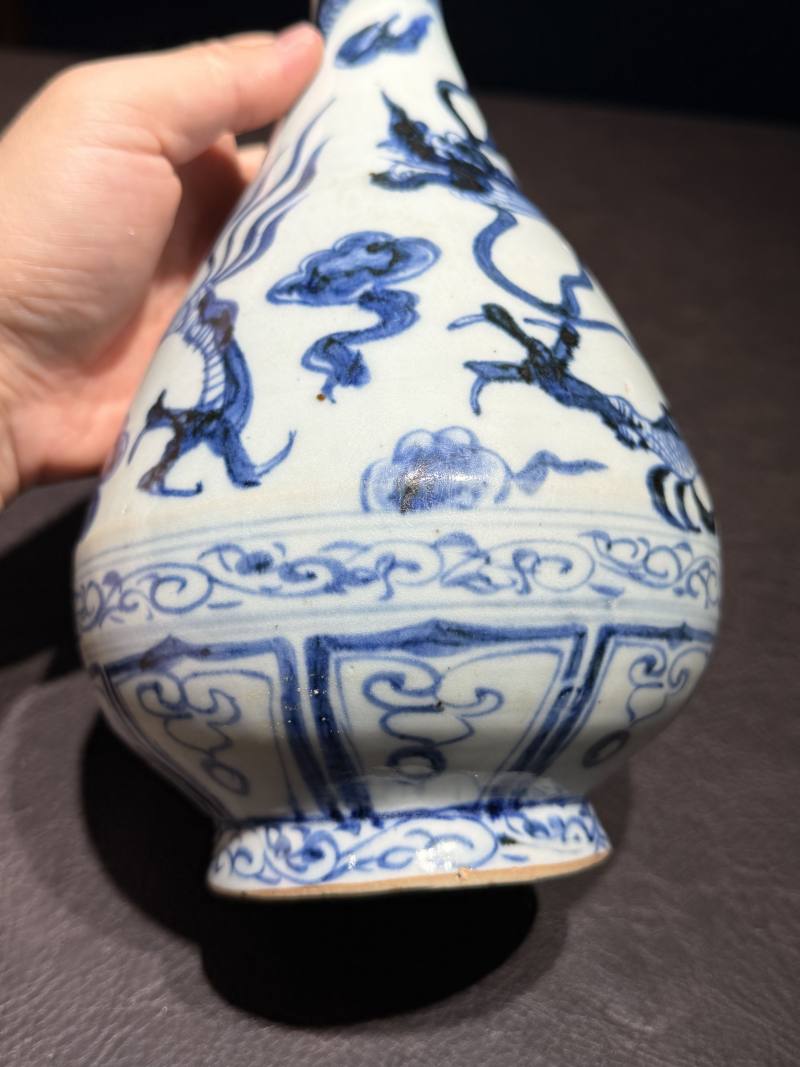 元 青花龙纹玉壶春瓶 - 图13