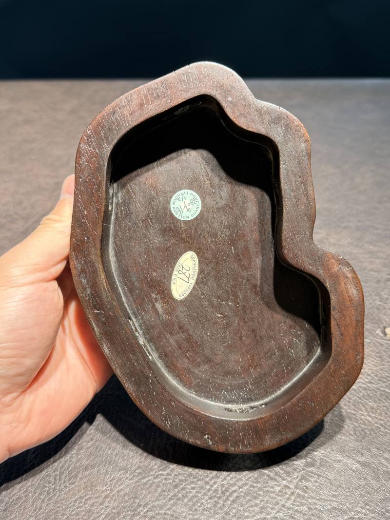 清康熙 孔雀蓝釉猫型瓷塑（配木座） - 图13