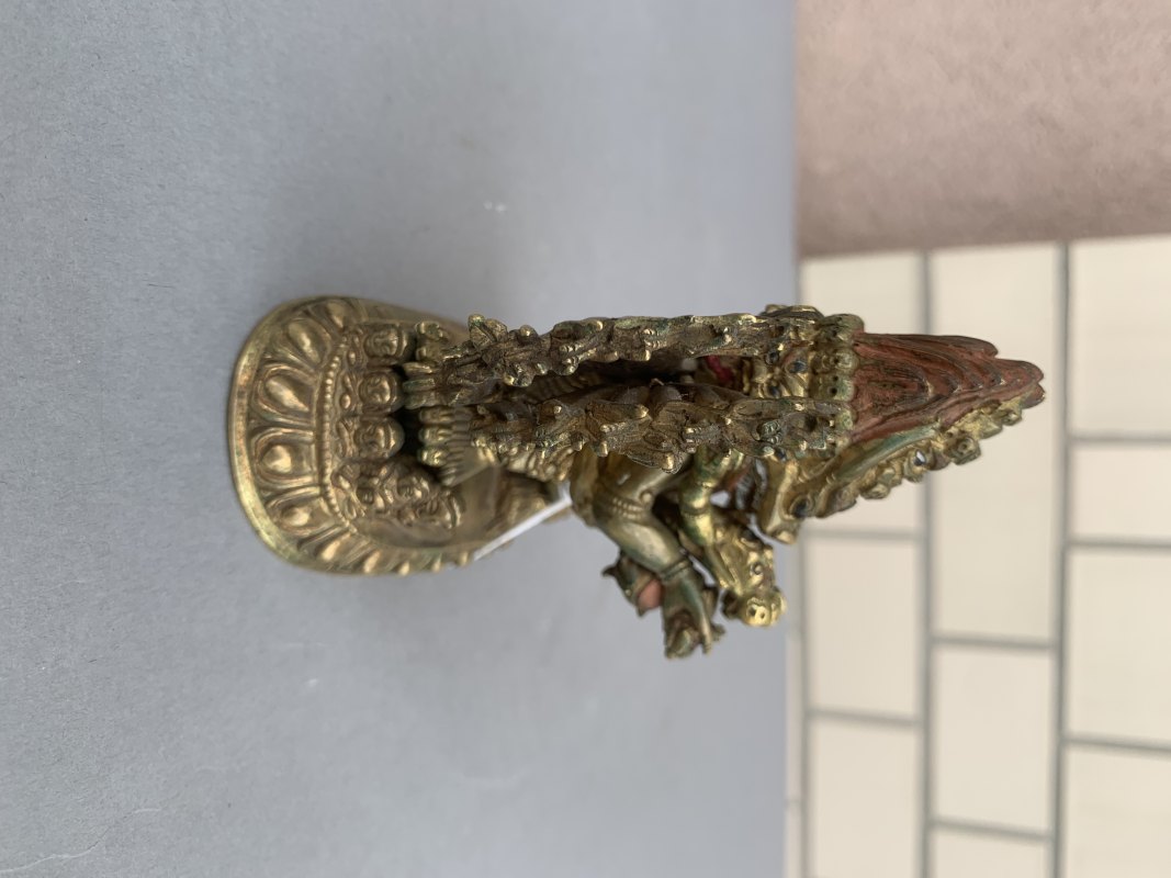 A GILT-BRONZE FIGURE OF VAJRABHAIRAVA - 图9